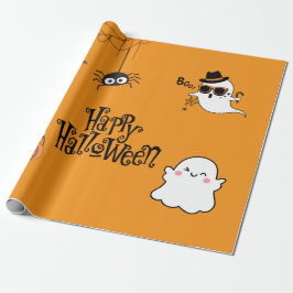 Papel De Regalo Halloween lindo y fantasmal