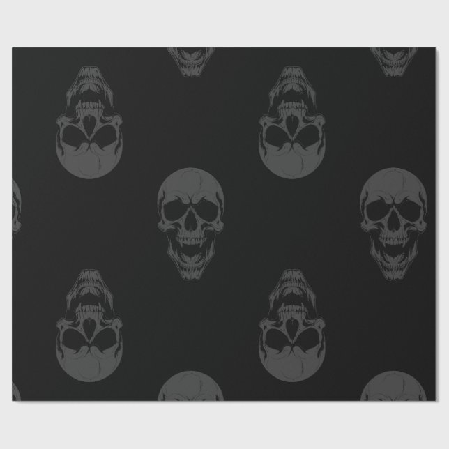 Papel De Regalo halloween no muerto vampiro cráneo monstruo aterra (Superficie plana)