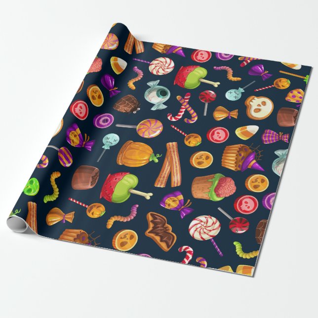 Papel De Regalo Halloween paper (Desenrollado)