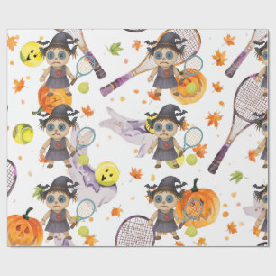 Papel De Regalo Halloween para jugador de tenis