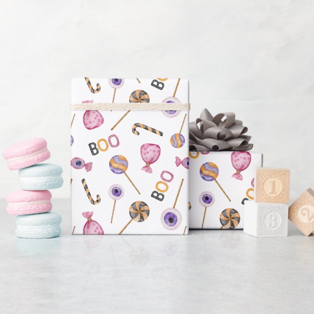 Papel De Regalo Halloween pequeño boo (Baby Shower)