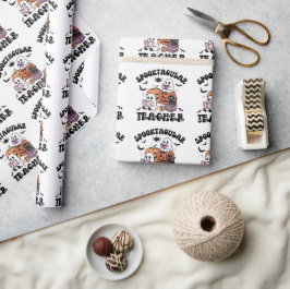Papel De Regalo Halloween, profesora de Spooktacular