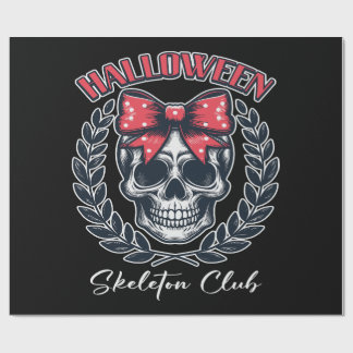Papel De Regalo Halloween Skeleton Club