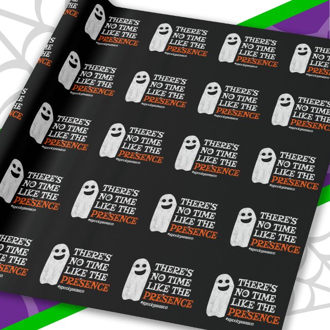 Papel De Regalo Halloween Spirit Happy Ghost Funny Halloween (Subido por el creador)