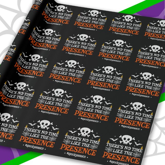 Papel De Regalo Halloween Spirit Skull Crossbone Funny Halloween (Subido por el creador)