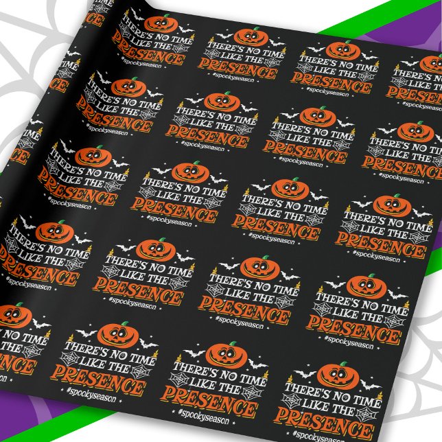 Papel De Regalo Halloween Spirit Spooky Pumpkin Funny Halloween (Subido por el creador)