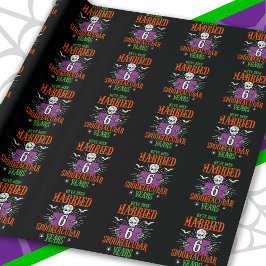 Papel De Regalo Halloween Spooktacular 6º Aniversario Boda