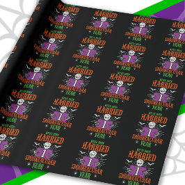 Papel De Regalo Halloween Spooktacular Primer Aniversario Boda