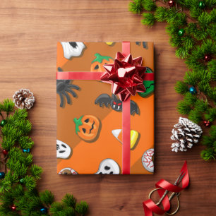 Papel De Regalo Halloween Spooky Candies Fiesta