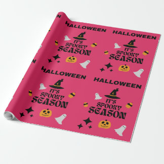 PAPEL DE REGALO HALLOWEEN SPOOKY SEASON PINK