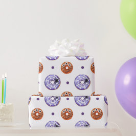 Papel De Regalo Halloween Spooky Sweet Spider & Monster Donut