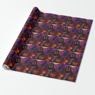 Papel De Regalo Halloween Trek Walker Vampis Pumpkins Scary