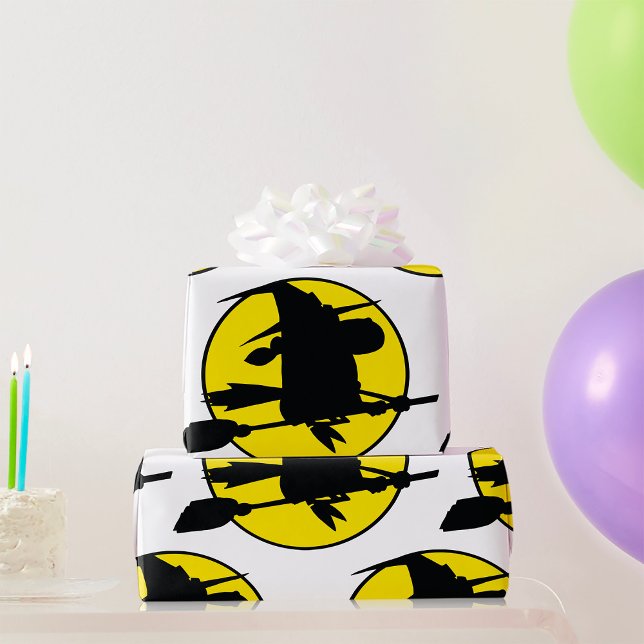 Papel De Regalo Halloween Witch Silhouette (Subido por el creador)