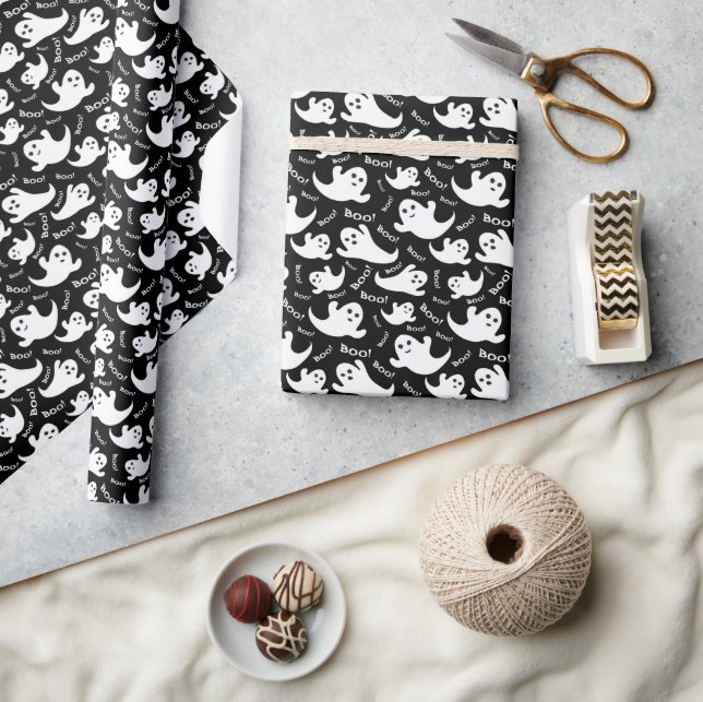 Papel De Regalo Halloween Wrapping Paper  (Artesanía)