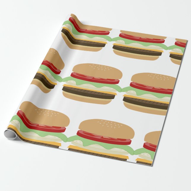Papel De Regalo Hamburguesa (Desenrollado)