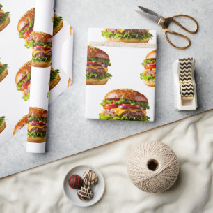 Papel De Regalo Hamburguesa con queso apetitosa de SlipperyJoe cru