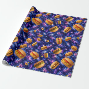Papel De Regalo Hamburguesas en el espacio