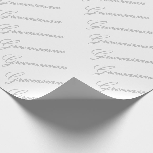 Papel De Regalo HAMbyWG - Ajuste de regalo - Groomsman (Esquina)