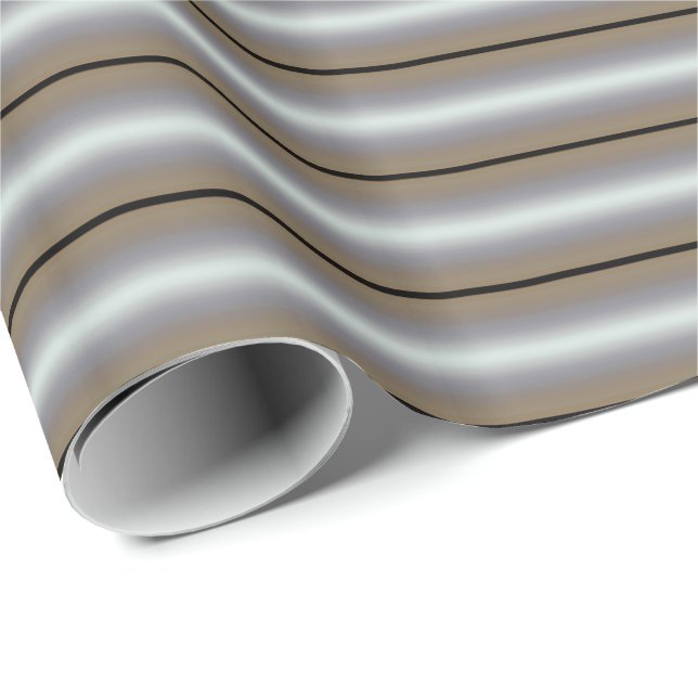 Papel De Regalo HAMbyWG - Ajuste de regalo - Stripe Art Deco (Esquina del rollo)