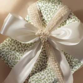 Papel De Regalo  Hand-drawn ditsy Sage Green Daisies – Mini Floral