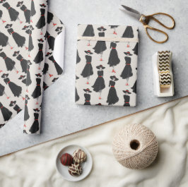 Papel De Regalo Hand Drawn Little Black Dress Fashion Pattern