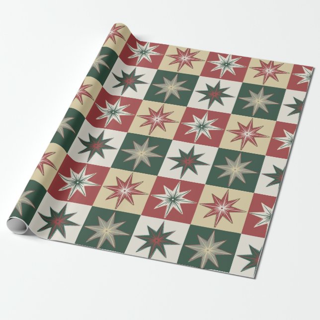 Papel De Regalo Hand Drawn Twinkle Stars (Quilt Version) (Desenrollado)