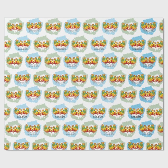 Papel De Regalo Hansa Puttuwa – Two Entwined Swans (Superficie plana)