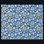 Papel De Regalo Hanukkah Chanukah Donuts Patrón de cookies de choc<br><div class="desc">Ilustracion por Cindy Bendel Copyright Todos los derechos reservados</div>