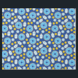 Papel De Regalo Hanukkah Chanukah Donuts Patrón de cookies de choc<br><div class="desc">Ilustracion por Cindy Bendel Copyright Todos los derechos reservados</div>