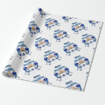 Papel De Regalo Hanukkah Dancing Dreides y Jelly Doughnut<br><div class="desc">Está viendo la colección Lee Hiller de arte fotográfico y diseños de decoración de casa y oficina, ropa, regalos y objetos de colección. Los diseños incluyen la fotografía Lee Hiller y la colección de arte digital de medios mixtos. Puedes ver su fotografía de la naturaleza en http://HikeOurPlanet.com/ y seguir su...</div>