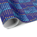 Papel De Regalo HANUKKAH Fruta del Espíritu Cristiano<br><div class="desc">Elegante HANUKKAH Fruit of the Spirit Christian Wrapping Paper, especialmente diseñado con la menorah de Hanukkah y el fruto de nueve veces del Espíritu Santo de la fe cristiana: amor, alegría, paz, sufrimiento, bondad, bondad, fidelidad, autocontrol. Este papel de envoltura de Hanukkah sería una gran manera de presentar tus regalos...</div>