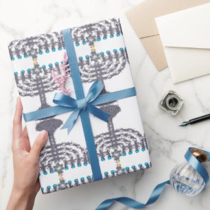 Papel De Regalo Hanukkah glam menorah hanukkiah
