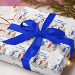 Papel De Regalo Hanukkah Navidades de Snowman Chrismukkah<br><div class="desc">Este diseño puede ser personalizado en el área proporcionada cambiando la foto y/o el texto. O puede personalizarse haciendo clic en Personalizar esta plantilla y, a continuación, eligiendo la opción de hacer clic en el personalizar y eliminando o cambiando el color del fondo, agregando texto, cambiando el color o estilo...</div>