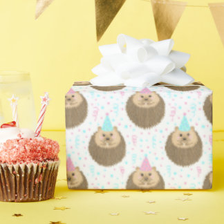 Papel De Regalo Happy Birthday Hedgie Pattern