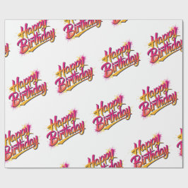 Papel De Regalo Happy Birthday Wrapping Paper