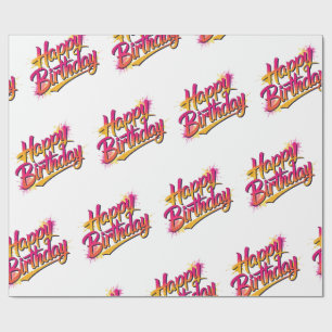 Papel De Regalo Happy Birthday Wrapping Paper