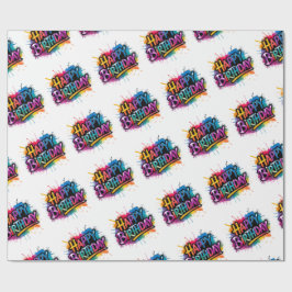 Papel De Regalo Happy Birthday Wrapping Paper printable