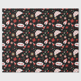 Papel De Regalo Happy Christmas X-mas Gift wrap