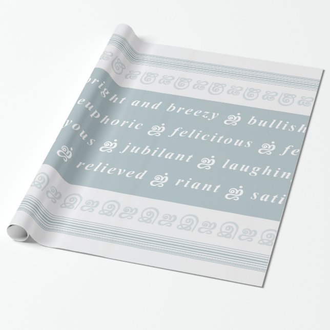 Papel De Regalo Happy Feeling (Desenrollado)