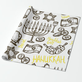 Papel De Regalo Happy Hannukah Wrapping Paper Gift