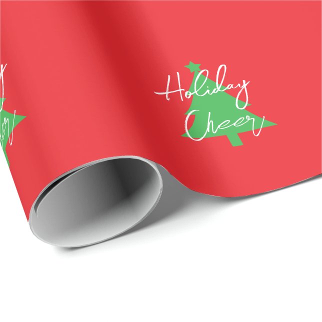 Papel De Regalo Happy Holidays Merry Christmas New Year (Esquina del rollo)