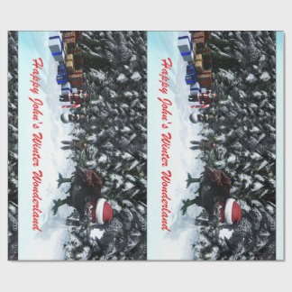 Papel De Regalo Happy John's Winter Wonderland Geschenkpapier