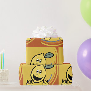 Papel De Regalo Happy Lemon Face