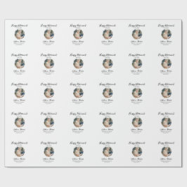 Papel De Regalo Happy retirement year name circle photo retired