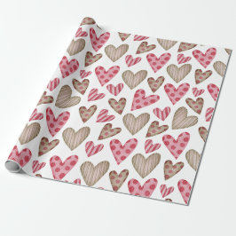 Papel De Regalo Happy valentine day elegant colorful hearts