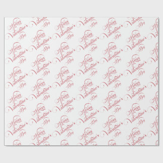 Papel De Regalo Happy Valentine's Day Wrapping Paper