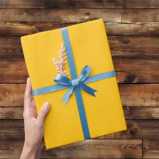 Papel De Regalo Happy Yellow Minimal Wrapping Paper Roll