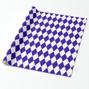 Papel De Regalo Harlequin azul ultramarino