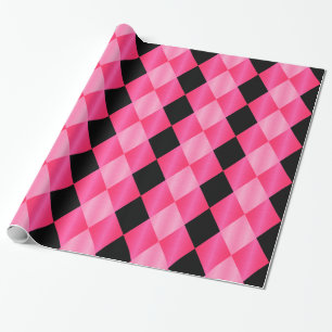 Papel De Regalo Harlequin plegado,PAPEL DE RAPAS DE REGALO rosado-