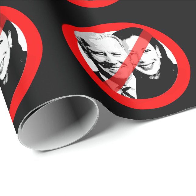 PAPEL DE REGALO HARRIS ANTI BIDEN (Esquina del rollo)